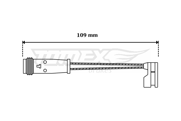 Výstražný kontakt, opotřebení obložení TOMEX Brakes